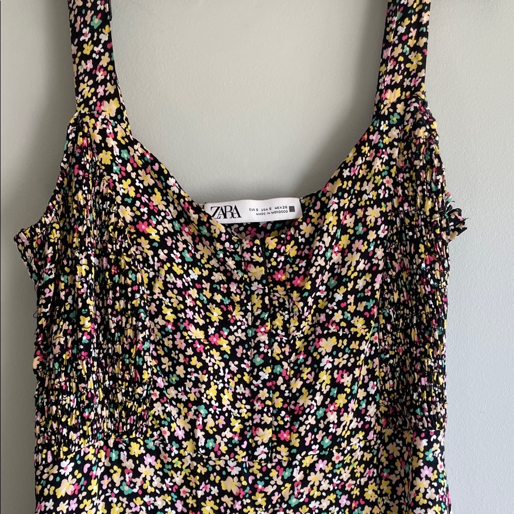 Zara Floral Print Women's Dress - Picture 8 of 9